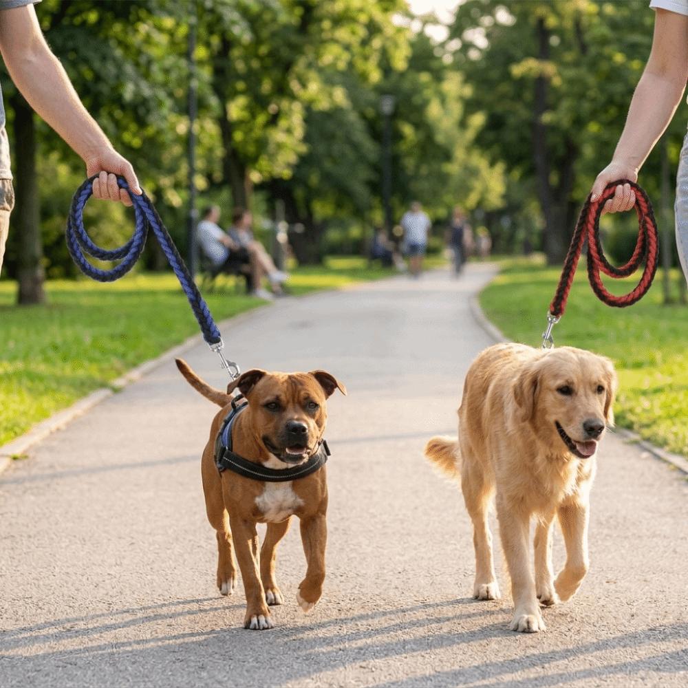Adjustable Loop Dog Slip Lead Bright Color Pet Rope Comfort Traction Training Leash Pet Training