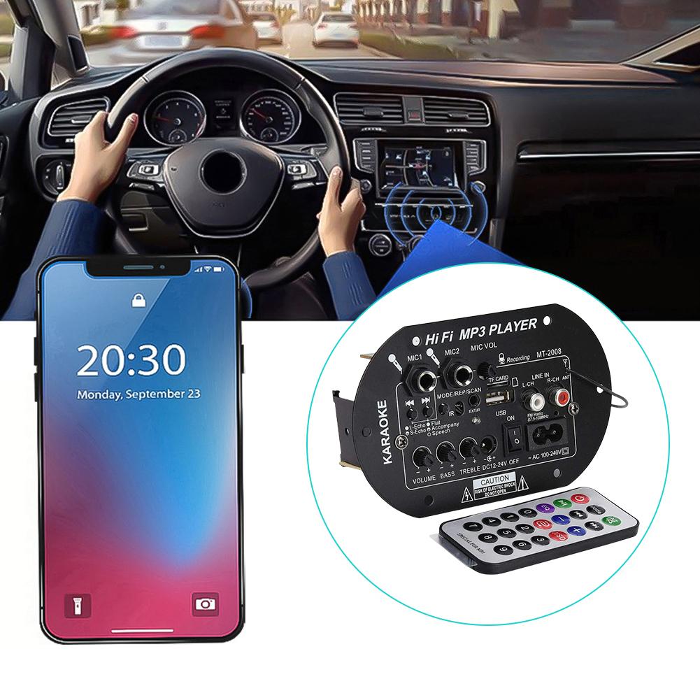 Плата усилителя R # MP3, Bluetooth-совместимая плата цифрового усилителя 120 Вт, сабвуфер