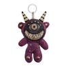 Gothic Halloween Keychain Handcrafted Punk Rock Keychain with Weird Horror Doll Design Backpack Accessories