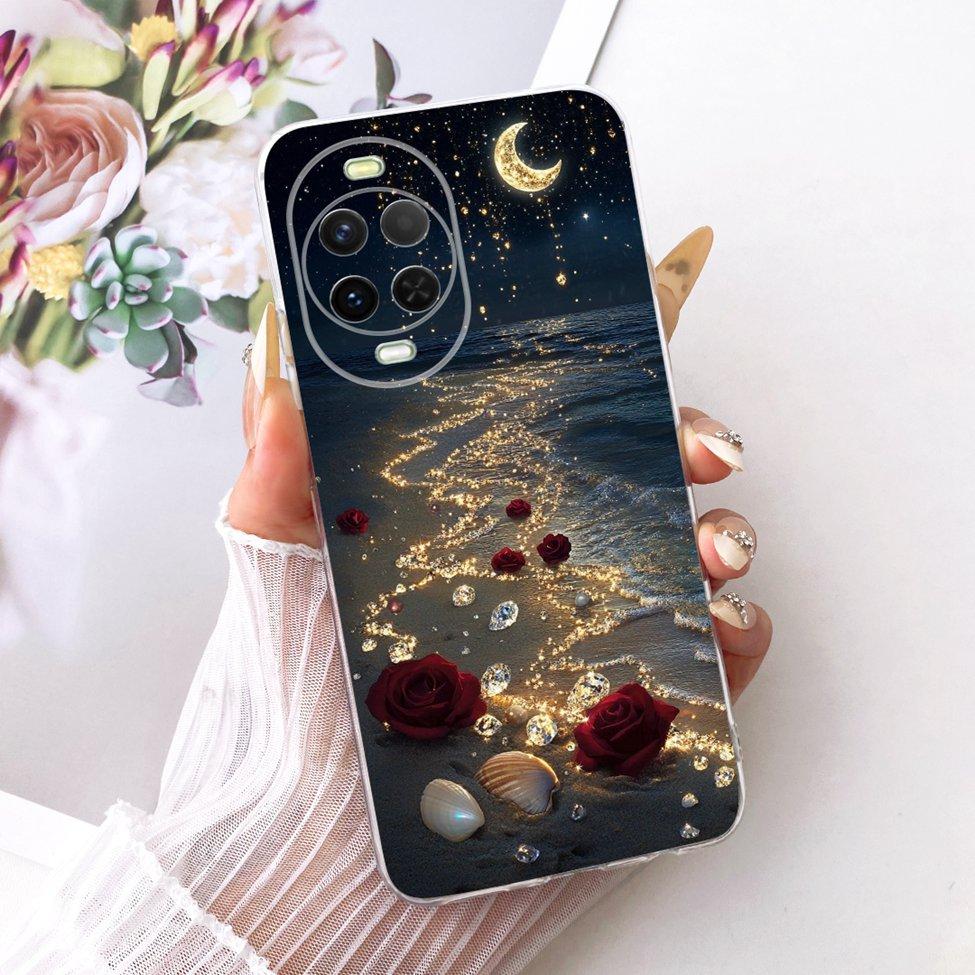 Прозрачный чехол для Huawei Nova 15 Чехол Милый Кот Мода Бабочка Роскошный Расписной Корпус Для Huawei Nova15 PSN-AL00