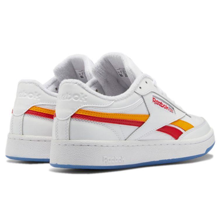 Reebok Club C Revenge Белое золото Красные мужские кроссовки Cloud-White Collegiate-Gold Vector-Red GX0383