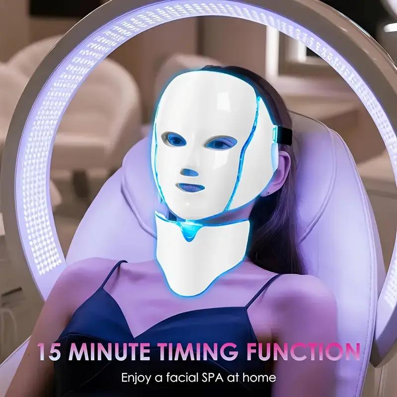 7 Colors Led Facial Mask Machine Light Photon Therapy Acne Face And Neck Set Beauty Led Light Treatment Skin Rejuvenation