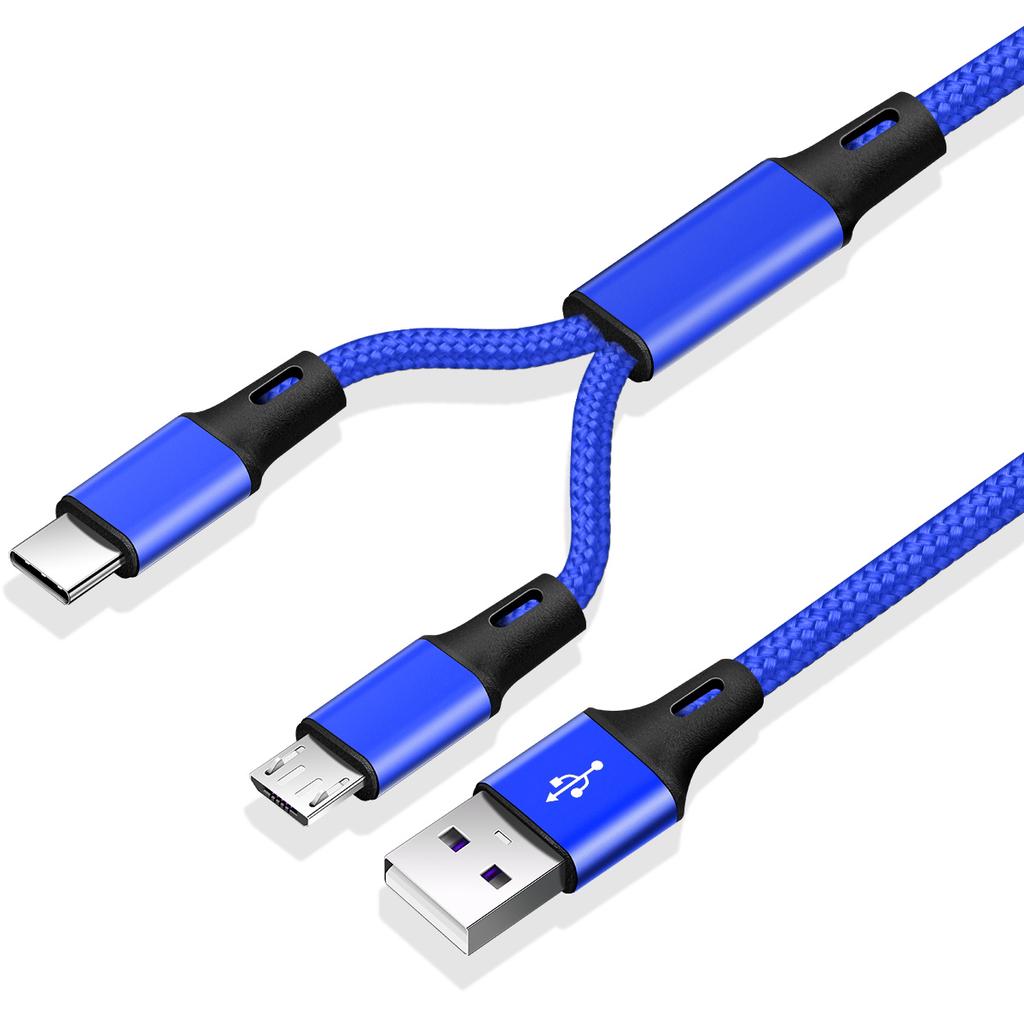 2 в 1 Micro USB кабели USB типа C кабель провод отдельный шнур линия для Android телефон Samsung