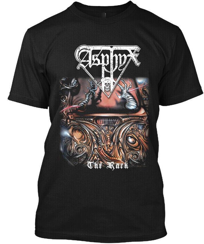 Asphyx Футболка The Rack с коротким рукавом Хлопок Черный Унисекс Все размеры от S до 5XL Унисекс Футболка
