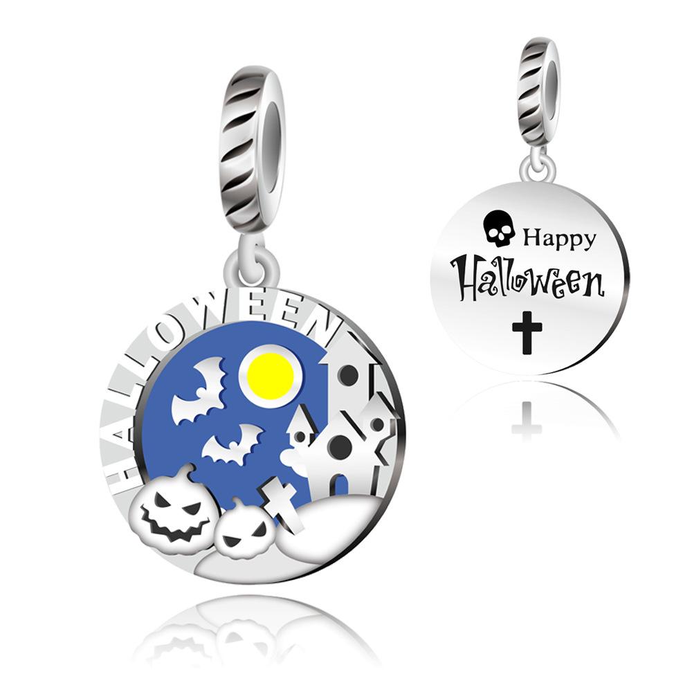S925 Silver Style Beaded Two-in-One Pendant Animal Theme Bracelet DIY Craft Kit with Axolotl Sloth Snail Dolphin Charms