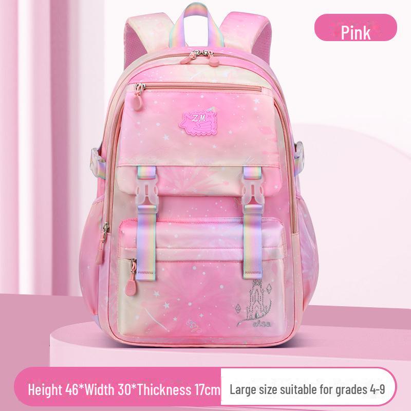 Новый рюкзак Sesame Gradient для девочек, легкий, идеально подходит для 1-6 классов