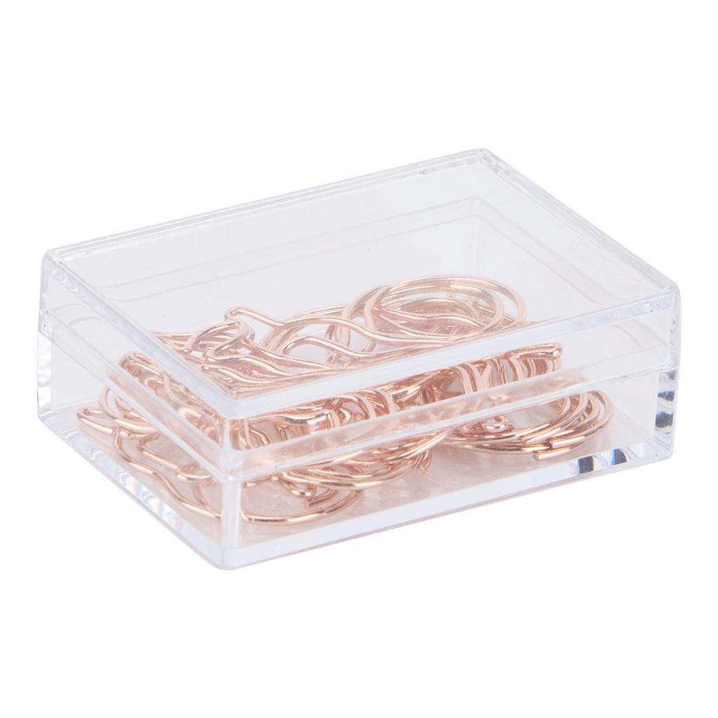 12pcs Professional Cute Pear Shaped Paper Clip Document Organizing Paper Clip (Rose Gold)