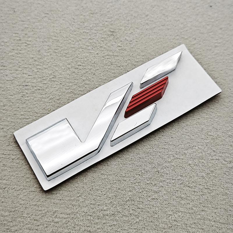 1PC 3D Metal Car Sticker Logo V Rear Trunk Badge Fender Side Emblem Decals For Cadillac ATS CTS CT4 CT5 XT6 Auto Accessories