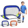 Pop Up Soccer Goals for Kids Foldable Soccer Goal Net Indoor Outdoor Practice Net with Carry Bag for Beach Backyard Park Football Training