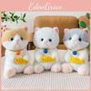 Cat Fish Hug Plush Toy With Small Bell Kids Gift Pillow For Playroom Bedroom