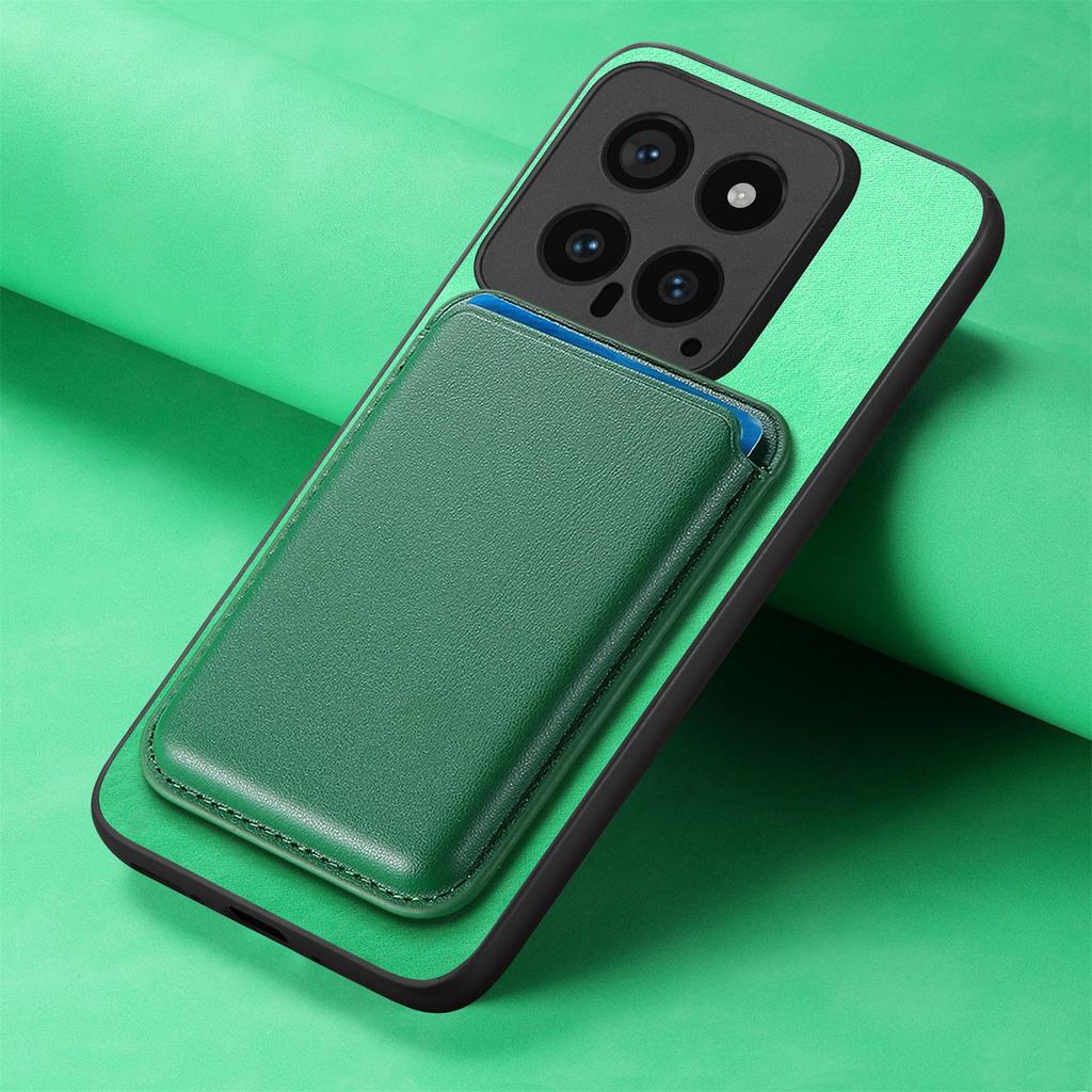 Чехол для мобильного телефона Xiaomi Mi 15pro - это всесторонний чехол из гладкой кожи с карманом для магнитной карты Note14, простой защитный чехол для Redmi K80.