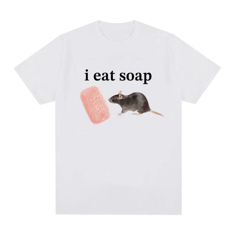 I Eat Soap Rate Fun Meme Tshirt Womens Fashion Retro Oneck Short Sleeve Tshirt Casual Extra Large Tshirt Street Clothing