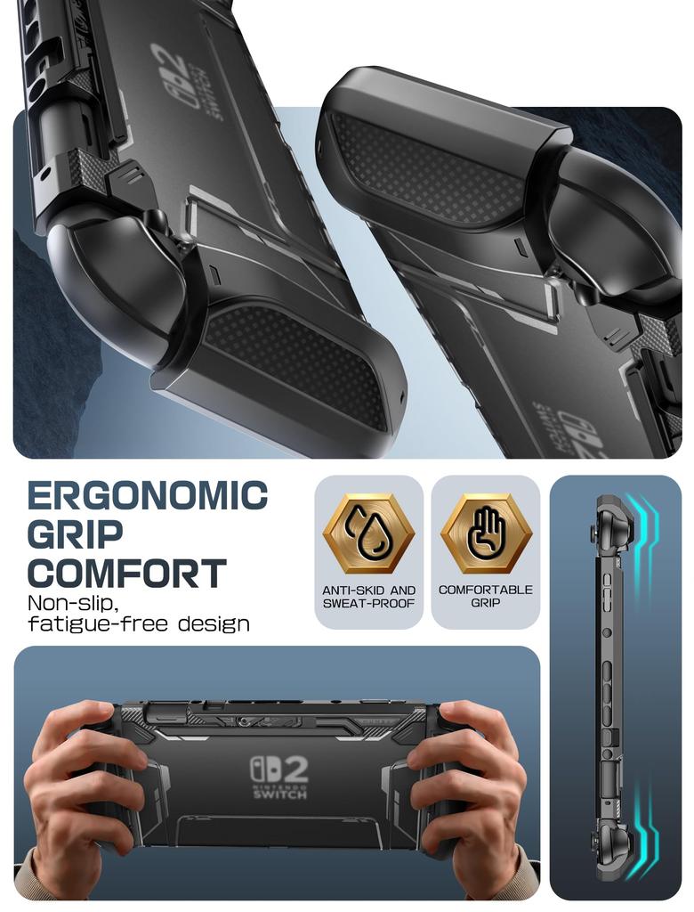 Mumba Nintendo Switch 2 Case with TPU Protective Dockable Accessory for Nintendo Switch and Controllers Grip, Cover, Joy-Con [Blade Series]