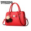Handbag Women Bags Zipper Crossbody Bags Shoulder Bag Casual Shell Tote with Hairball Ornaments