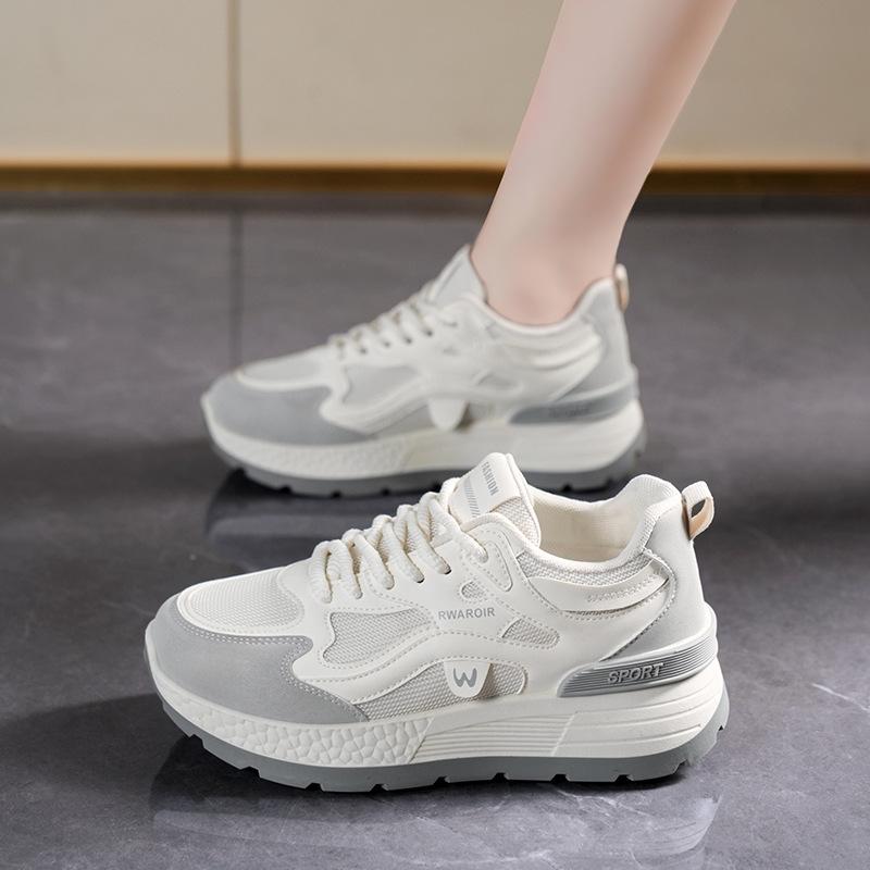 Dad Shoes Women's 2026 Spring New Breathable Mesh Shoes Children's Versatile Platform Casual Running Sneakers