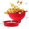Collapsible Silicone Lid Microwave Popcorn Maker with BPA Free Bowls