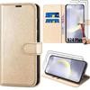 Case + 2 Tempered Glasses - Samsung - Galaxy S24 Plus - Scratch Protection - Synthetic - Gold