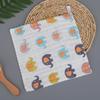 Six Layers of Cotton Square Towel High Density Cotton Small Towel Baby Washcloth Cartoon Gauze Drool Towel Print Small Handkerchief