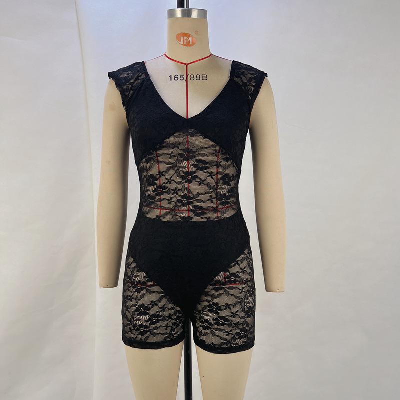 Женский сексуальный вышитый комбинезон весна/лето 2024 года — модный и облегающий
