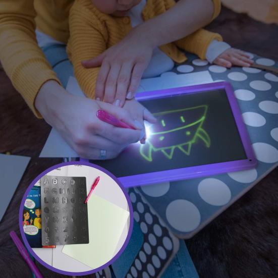 Светящаяся доска для рисования, высокая чувствительность, рисует плавно, игрушки для раннего развития детей, блокнот для записей и рисования для учеников