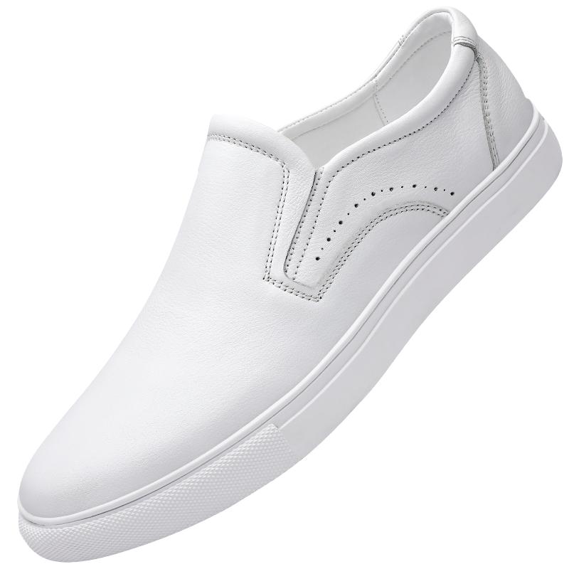 Минималистичная кожаная повседневная обувь в британском стиле для мужчин, на шнуровке, с перфорацией, мужские спортивные оксфорды для деловых собеседований