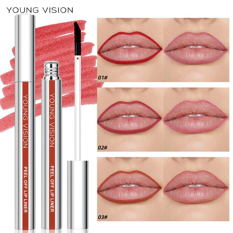 Карандаш для губ Tear-Off Peel-Off Lip Liner Матовый карандаш для губ с липучкой, не размазывается, карандаш для макияжа 3 цвета