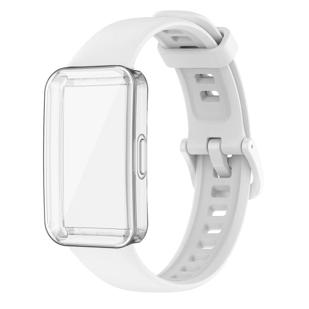 Мягкий чехол+Силиконовый ремешок Для Huawei Band 10 9 8 Аксессуары для ремешка Замена Браслет Наручный ремешок correa Huawei band 10 9 8