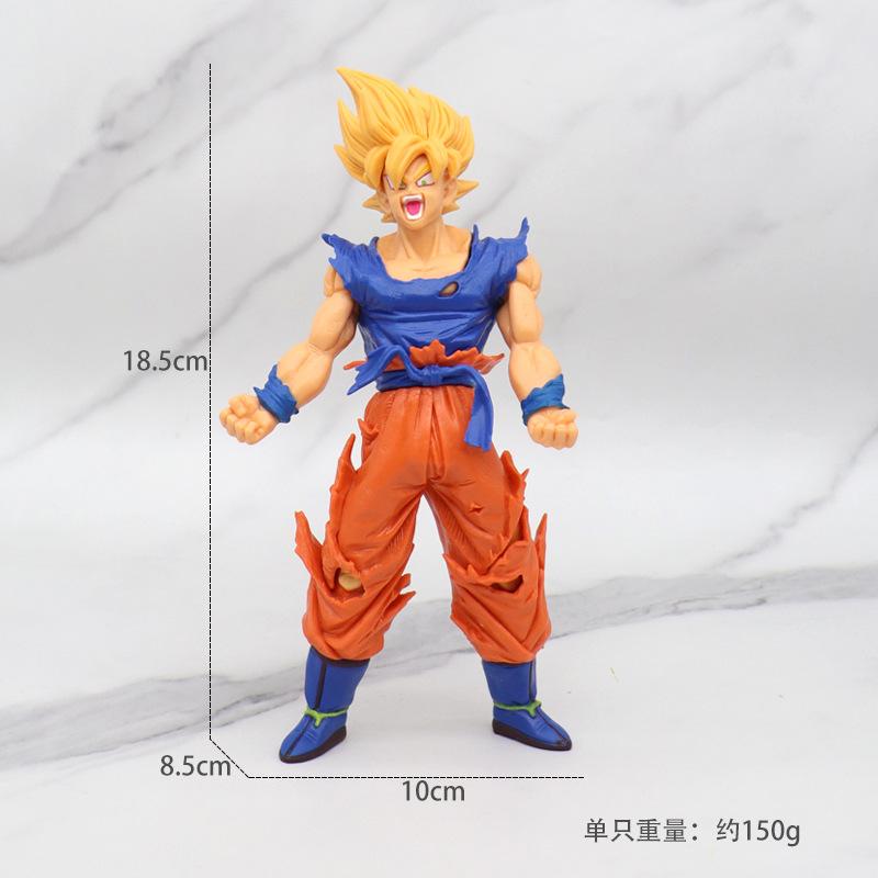 Anime Dragon Ball Z Super Saiyan Model Son Goku Scene PVC Action Figure 18cm Statue Collectible Toy Action Model Doll Kids Gifts