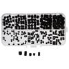 200Pcs Black Set Screws M3 M4 M5 M6 M8 Socket Set Screws Hex Allen Head Socket Screws Door Handles