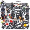 SY607 Military Series Educational Children's Assembling Building Blocks Gangster Police Doll Toys