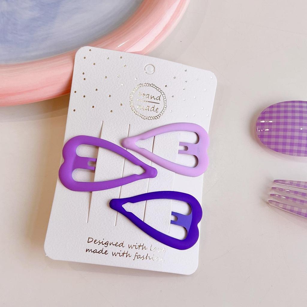 3 шт., матовые заколки для девочек, овальные, треугольные и квадратные заколки для волос со звездами для детей, заколки для волос, заколки для волос Click Clack