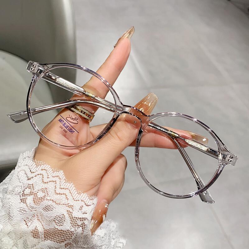 Anti Blue Light Blocking Reading Glasses Women Men Ultralight Round Anti-Glare Presbyopic Computer Eyeglasses +0 To +6.0