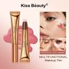 Многофункциональный макияж-ручка Kissbeauty Жидкие румяна Хайлайтер Жемчужная ручка для контуринга Мелкий глиттер Естественно осветляет лицо