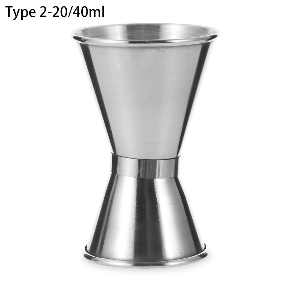 15/30ml or 25/50ml Cocktail Bar Jigger Design Japanese Stainless Steel Measuring Cup Jigger Double Spirit Bartender Kitchen Gadg
