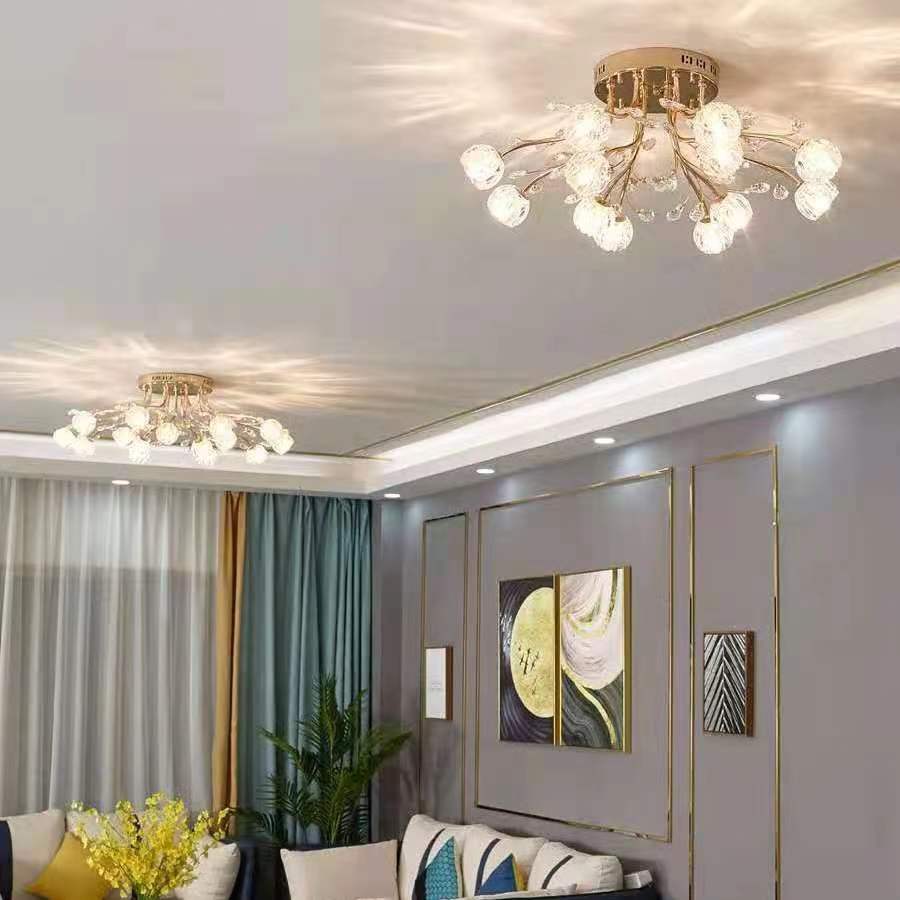 Современные хрустальные потолочные светильники, светодиодные светильники для коридора, потолочные светильники для гостиной, кухни, золотые светильники для спальни, lampara светодиодные techo