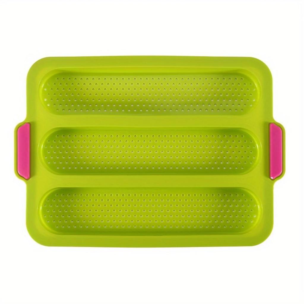 1 шт., 3 решетки, форма, силиконовая форма для выпечки торта, инструмент для выпечки своими руками, термостойкий силикон, антипригарное покрытие для выпечки французского хлеба