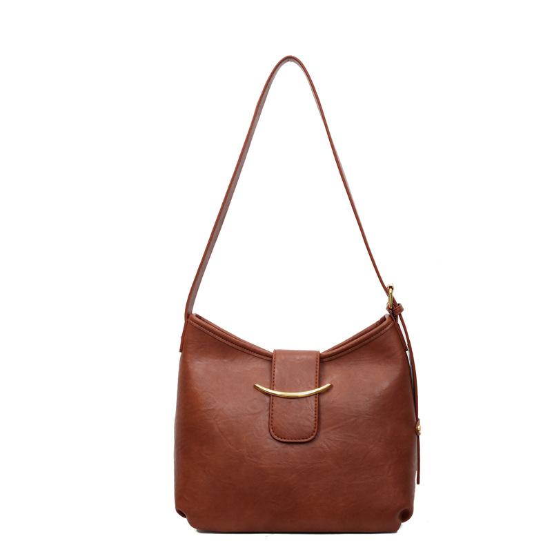 Маленькая сумка модная сумка-тоут женская большой вместимости сумка подмышку новая текстура плечевая повседневная сумка-тоут