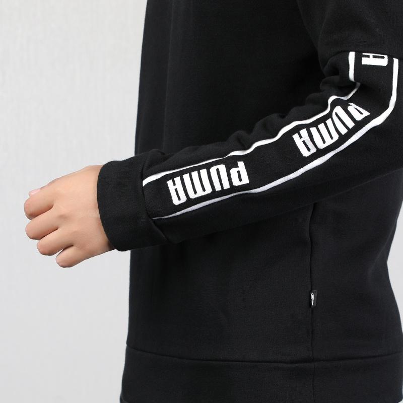 PUMA Fleece Lined Stay Warm Casual Sports Round Neck Pullover Black Men's 580429-01
