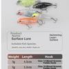 Spin Tail Surface Propeller Pencil Bait Wobbles Action Artificial Fishing Lure  Bass Fishing