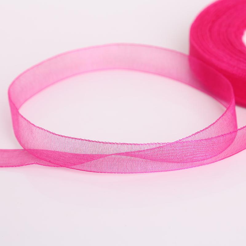 Лента из органзы прозрачная для DIY, 12 мм, 50 м