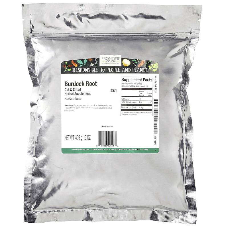 Cut & Sifted Burdock Root, 16 oz (453 g)
