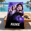 Custom Name Magic Quest Stylish Digital Printing Beach Towel Quick‑Drying Absorbent Blanket for Beach Pool Gym Travel