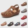 2023 Women's Large Size Hollow Wedge Round Toe Non-Slip Sandals - European & American Style