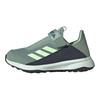 adidas Voyager 21 Слипоны Удобные Повседневные Прочные Дышащие Низкие Кроссовки для улицы Детская обувь Зеленый Серый Черный IE7628