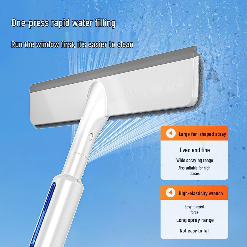 New Single-Sided Glass Cleaning Tool with Water Spray for Windows