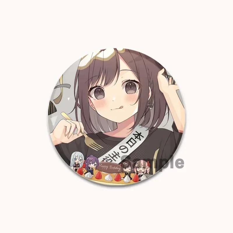 32/44/58 мм значок SEKAI Shinonome Ena DIY аниме брошь для девочек, булавки для персонализации нарядов, подарки, аксессуары, украшения для рюкзака