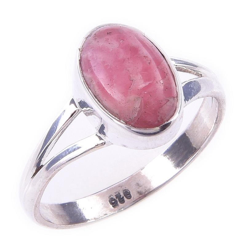 Natural Rhodochrosite Gemstone Handmade 925 Solid Sterling Silver Ring S.7 F0i68