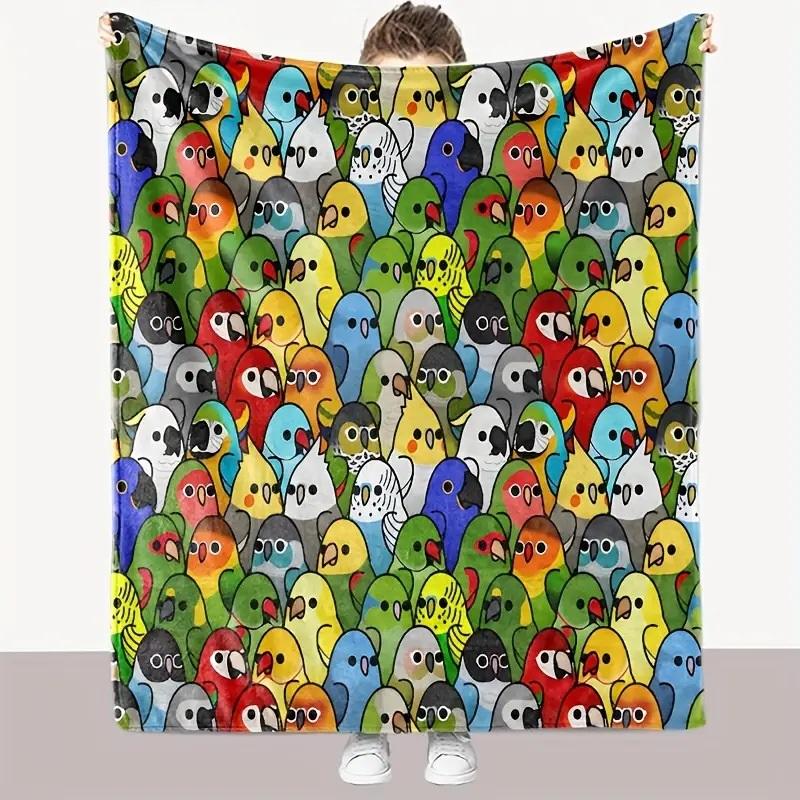 Утолщенное махровое одеяло Одеяло с цифровой печатью Одеяло с круглым ворсом Одеяло