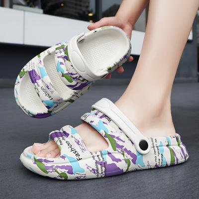 Удобные 36~45 толстые подошвы сандалии на платформе тапочки женские мужские летние пляжные туфли на каблуках сабо шлепанцы повседневная обувь