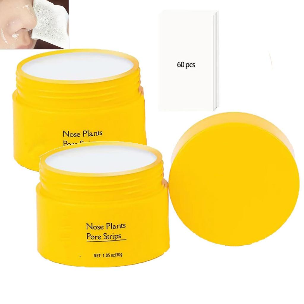 60 шт. Маска-пленка для удаления черных точек, очищающая и очищающая маска для носа с растительным экстрактом, удаление черных точек